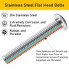 Valorada 20Pcs M4 x 30mm Flat Head Hex Socket Screws,