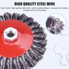 Pack of 4 Wire Brush Angle Grinder, M14 125 mm