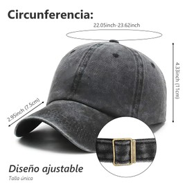 Gorras para Hombre y Mujer, 2 Piezas Gorra 100% Algodón Ajustable, Gorras de Beisbol Unisexo, Cachuchas para Hombre de Tenis para Deportiva, Running y Actividades al Aire Libre (Algodon, Gris Azul)