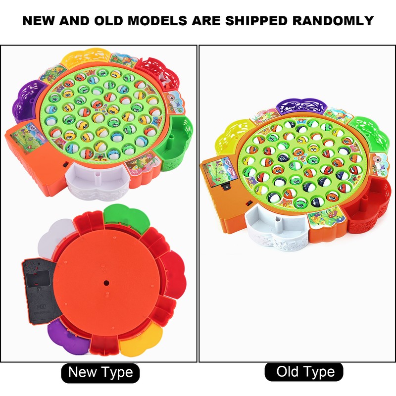 Fishing Game Toy Set with Rotating Board fishing plate Parent