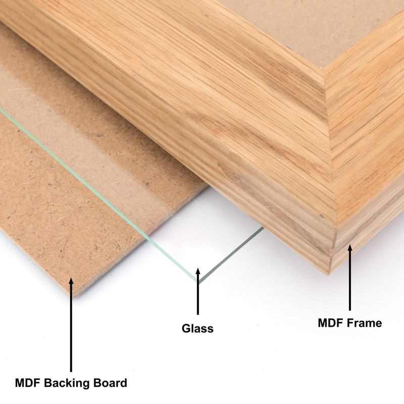 Hampton Frames NEW ENGLAND Solid Oak Wood Display Picture Photo