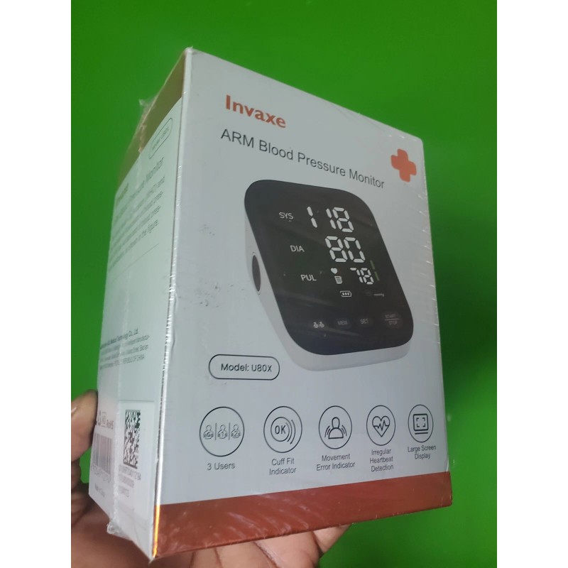 Invaxe Blood Pressure Machine, Automatic Upper Arm Blood Pressure Monitor,