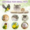 Hamiledyi Wooden Hamster Cage Platform Set 4Pcs Bird Wood Platform
