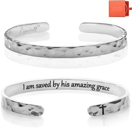Carviell Christian Bracelet for Women - Religious Gifts with Bible Verses, Faith Jewelry for Confirmation & Teens