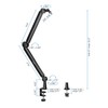 Mount-It! Mic Arm, Microphone Boom Arm, Adjustable Full Motion Mic