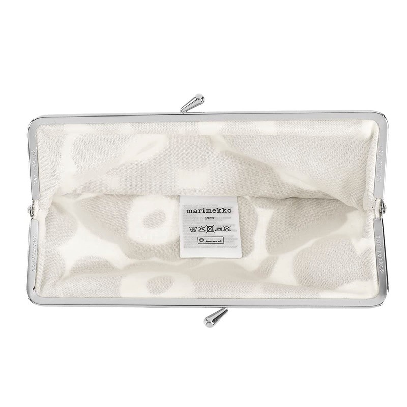 Marimekko 91496 190 Women's Mini UNIKKO Pouch, Unikko, Black, 190