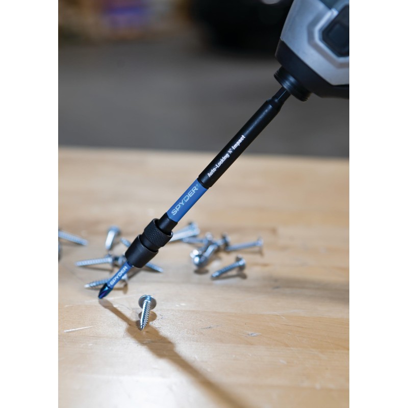 Spyder 6-Inch Dual Hex8 and Hex10 Locking Hole Saw Extension