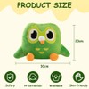 Green Owl Plush Toy, Soft Cartoon Owl Throw, Cushion Plush