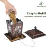 Bird Metal Deer Design Wild Bird Hopper Feeder With 4