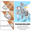 GLARKS 36pcs M8 Stainless Steel Pad Eye Plate Hook Kit,