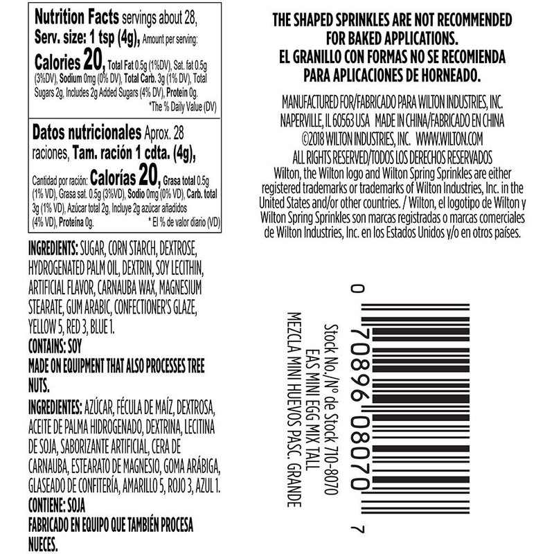 Wilton Mini Egg Sprinkle Mix