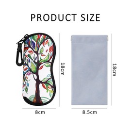 EHDWXVZM 1 piece glasses storage bag, 1 piece glasses bag, sunglasses case, glasses protective bag, glasses case with zip, printed glasses bag, practical travel glasses bag, colour