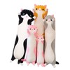Long Cat Plush Pillow Soft Cat Hugging Pillow Stuffed Animal