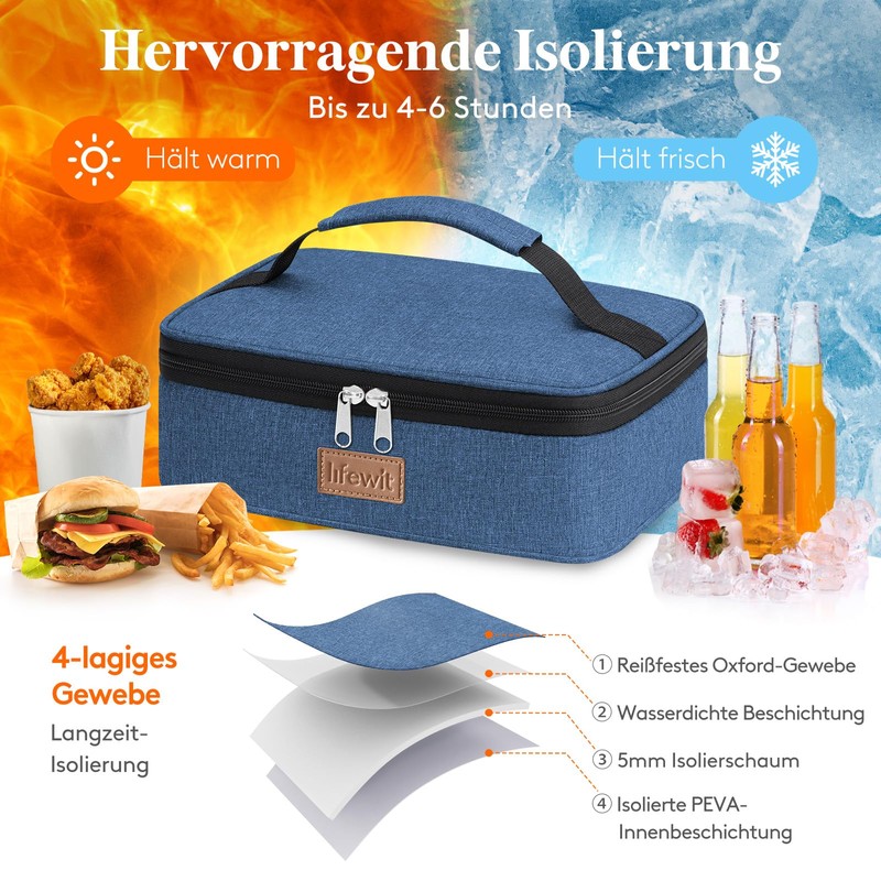Lifewit Cool Bag Small Insulated for Men Women Foldable Lunch