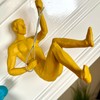 Darthome Coloured Abseiling Men Wall Decor Set Of 2 Yellow