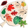 Wooden Leaf Shaped Puzzle Children Party Funny Jigsaw Puzzles Educational