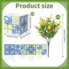 Giegxin Blue Tiles Lemon Table Centerpiece Decor Amalfi Coast Box