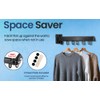 Wall Mounted Clothes Drying Rack - Collapsible, Foldable Space Saving