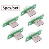 NFHK 5pcs/set DIY OEM USB Type A Male Plug Connector
