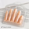 Fspronail 5pcs Silicone Practice Fingers For Acrylic Nails, Soft Fake
