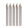 HUHAO 5PCS 45 Degree CNC Tool Stone Carving Bits 6mm