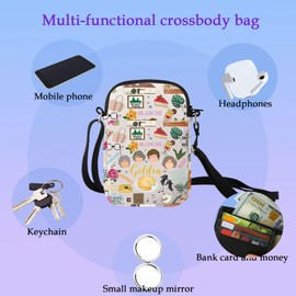 AATOP Golden G Crossbody Bag Golden G Lovers Gift Golden G Gift For Women Tv Show Fans Gift Golden G Canvas Handbag (golden CB)