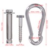 Swing Hanger 360 Degree Rotate Suspension Carabiner Hook Hardware Kit