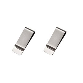 SaveSooo Money Clip, Money Clip, Simple Bill Scissors, Clip (Silver, 2 Pieces), Silver