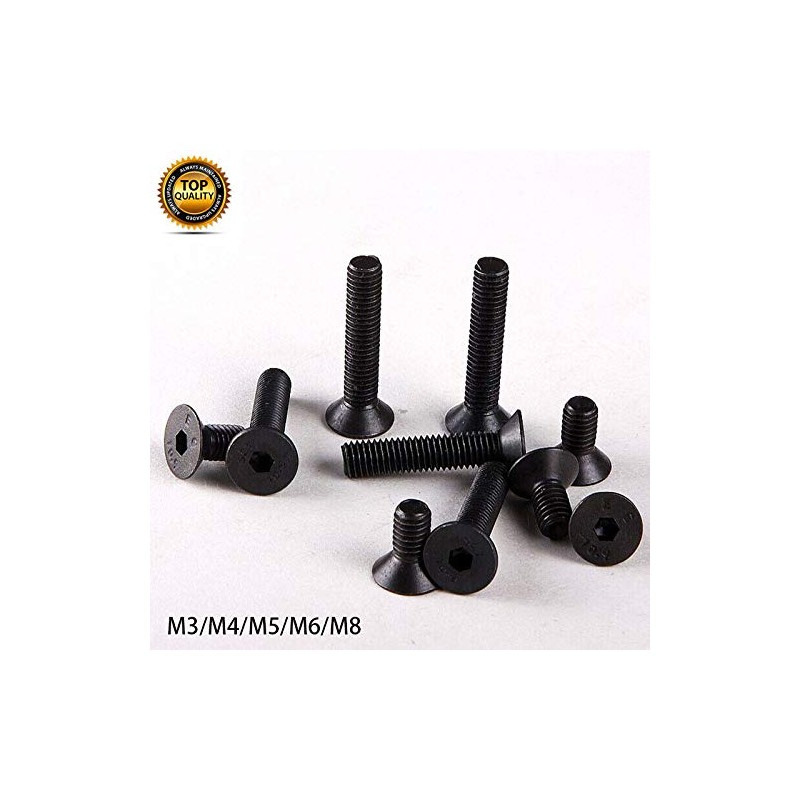 Machine Socket Countersunk Screws 20Pcs Fastener Hex Socket Flat Head