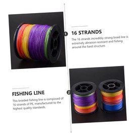 Kisangel 1roll Strands Pe Braided Fishing Line Heavy-Duty Braided Tackle for and Fish Abrasion Resistant Low Memory Ultra Sensitive Easy Casting
