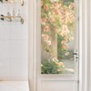 HFhyxin Frosted Glass Window Film,One Way Privacy Window Film, Flowers