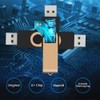 TEWENE USB Stick 8GB Pack of 10 with Lanyards Rotating