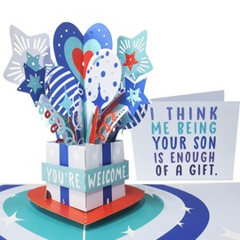 CENTRAL 23 Pop Up Cards Birthday All Occasion - Rude Funny - Father's Day Mothers Day Popup Card - 3D Balloons Birthday Cards From Son Daughter Child - Gifts For Mom Dad Parents In Laws