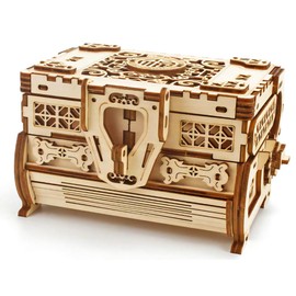 TOKIX 3D Puzzles Adults 3D Puzzles Wooden Assembly Puzzles Assembly Puzzles Adults Wooden Puzzles Adults Craft Kit Wood Jewel Box