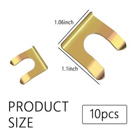 10PCS Brake Line Clips - High Grade Metal U Shaped Brake Hose Clips with 360° Clamping Force Concentration for Convenient Using - Universal Car Accessories Fits Car Truck SUV Motorcycle