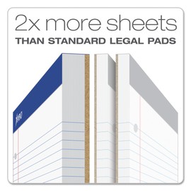 Ampad Double Sheet Pad, White, Letter Size, College Rule, 100 Sheets, 1 Each (20-323)