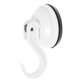 Cartrend Caravan 10196 Suction Cup Hooks 2 kg for Camping, Caravans, Motorhomes, Suction Hooks, White, Set of 2