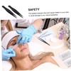 BIUDECO 6pcs Stainless Steel Eyelash Tweezers for Makeup Application Precision