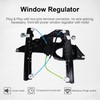 Front Left Driver Side Power Window Regulator Assembly with Motor,