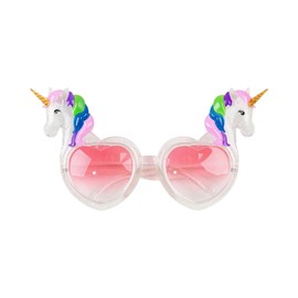 FUGLUS Pack of 1 Party Glasses Unicorn Fun Glasses Photo Box Accessory Theme Party Carnival (Pink)