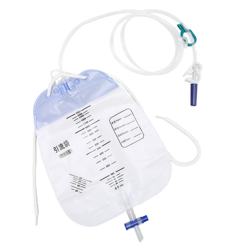 5Pcs Urinary Drainage Bag Thickened PVC Anti Reflux Disposable Urine
