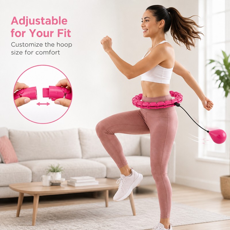Adjustable Fitness Ring for Core Workouts – Detachable Waist Exercise