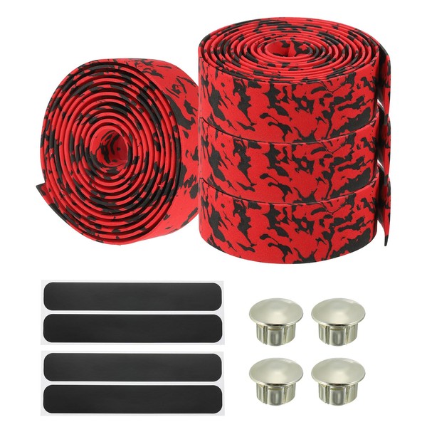 PATIKIL Bike Handlebar Tape, 4 Pack EVA Camouflage Handle Grip