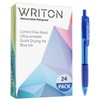 Writon Retractable Red Ballpoint Pens - 24-Pack Writing Pens -