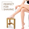 Teak Shower Stool, Teak Shower Bench, 12'' Shower Foot Rest