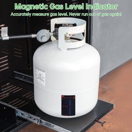 Homaisson 4 PCS Magnetic Gas Level Indicator, Reusable Propane Fuel Level Indicators, Propane Gas Tank Gauge, Butane Gas Level Indicator for Home Kitchens, Outdoor Barbecues, Camping