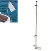 Marine Grade Rail Mount Flag Pole 560mm Stainless Steel Flag