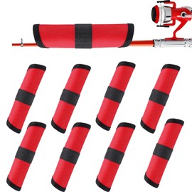 ZIXIANGKEJI 8pcs 6" Lure Wrap Fishing Lure Covers Lure Gloves for Safe Bait Storage & Protection Easy Bait Visibility(K69-8)