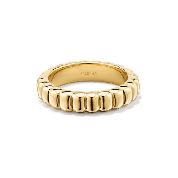 NOKMIT 14K Gold Filled Statement Rings for Women Dainty Cute