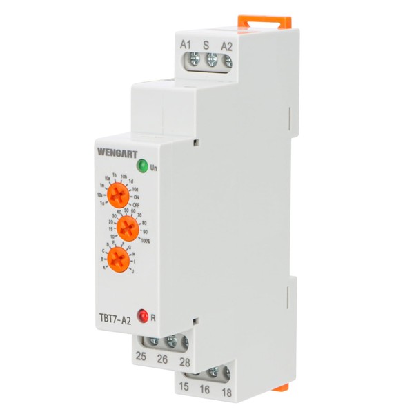 Wengart Delay Time Relay TBT7-A, ACDC12-240V 2SPDT, 10 Functions Time